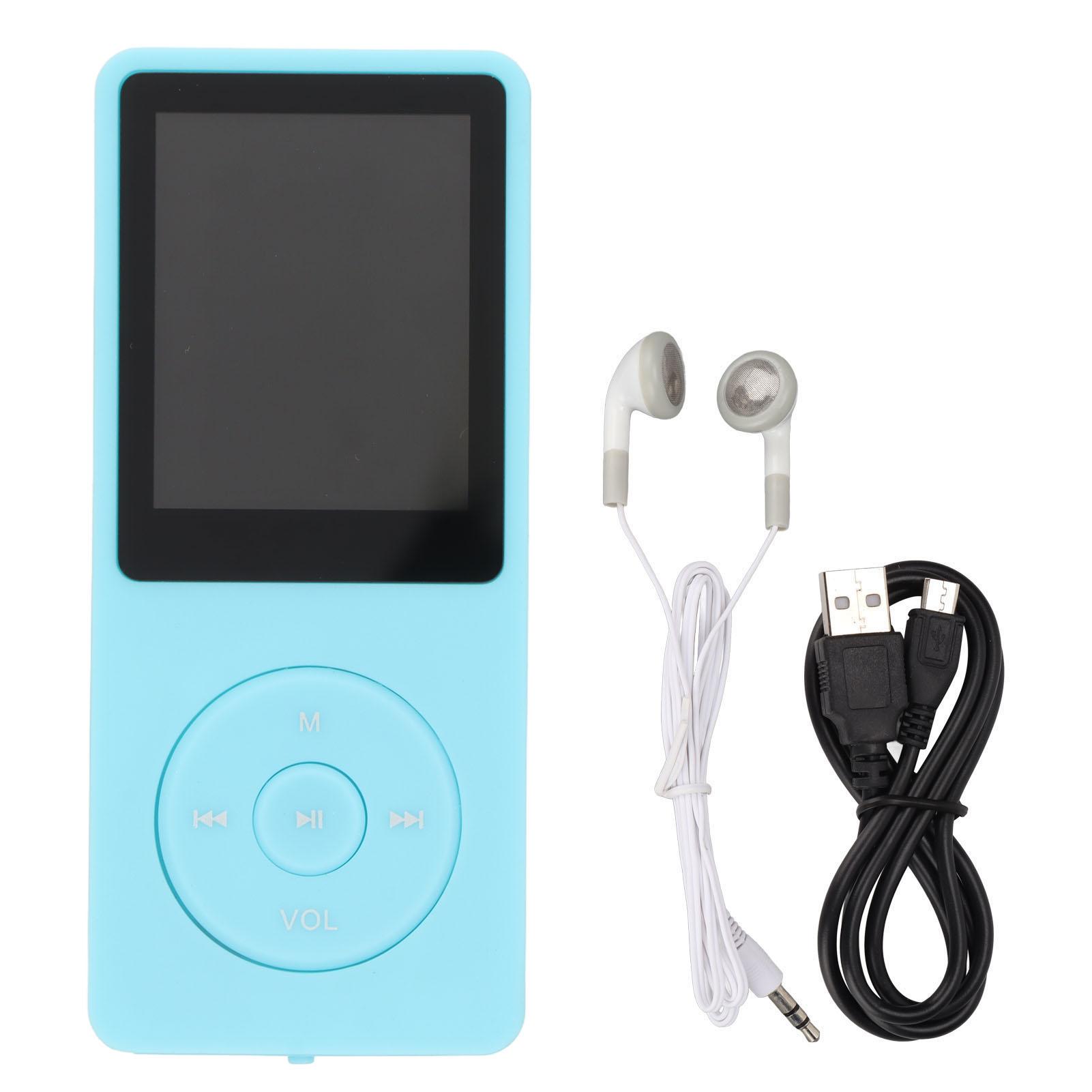OutsideWorld MP3 Player 1.8 Inch Display Screen 64GB Memory Card Multifunctional Portable MP3 Music PlayerLight black