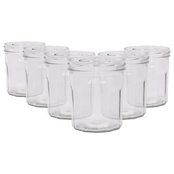 Argon Tableware 250ml Glass Jam Jars - Pack of 6