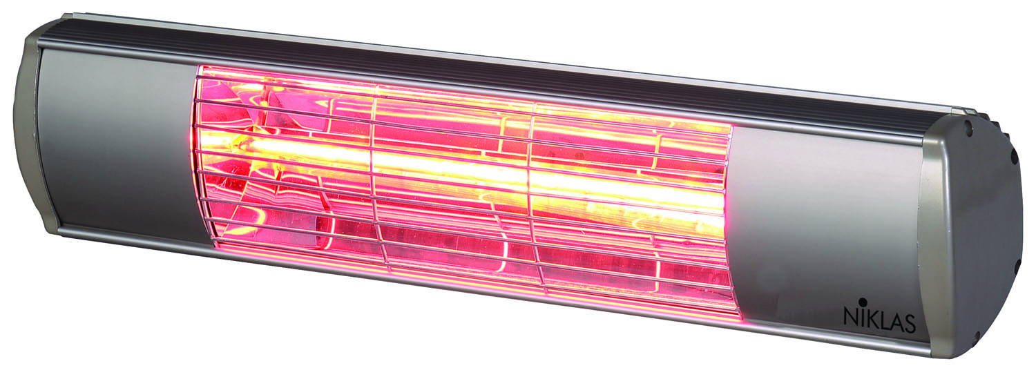 Niklas Niklas Stufa elettrica a infrarossi da parete 2000W da esterni Elios