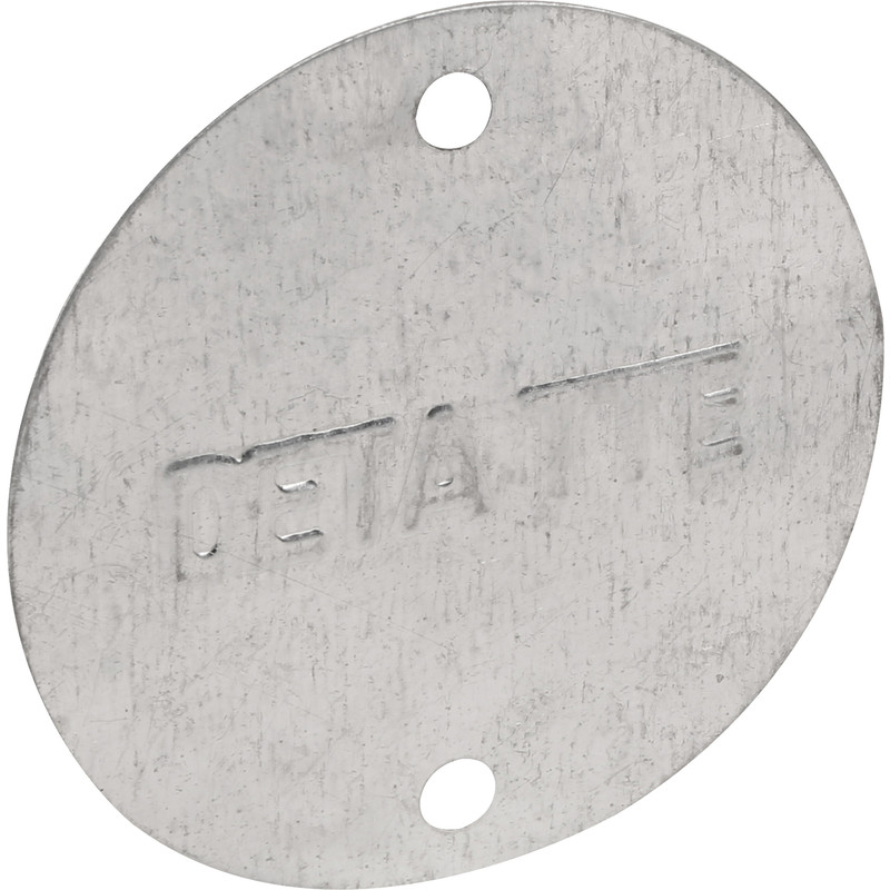 Ellipse Metal Box Conduit Lid Galvanised Each