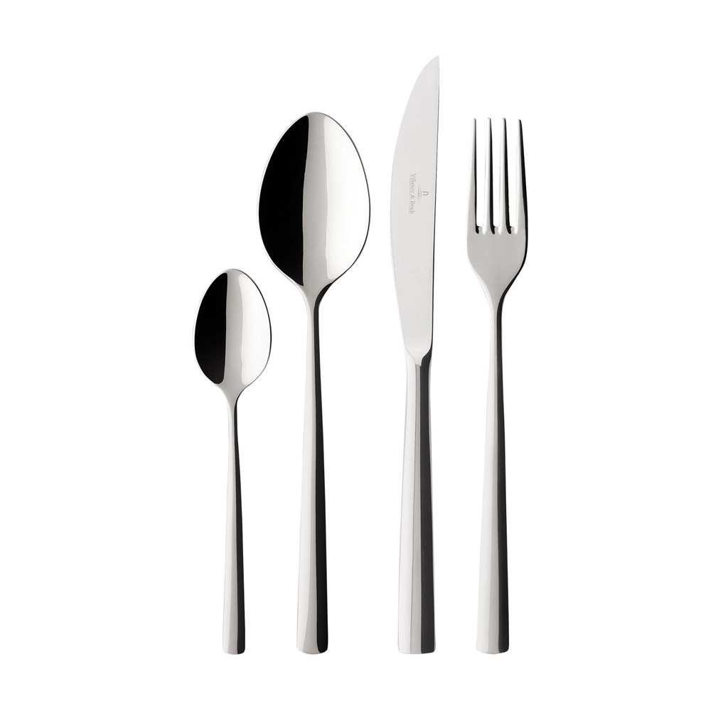Villeroy & Boch Piemont 24 Piece 18/10 Stainless Steel Cutlery Set, Service for 6 Villeroy & Boch