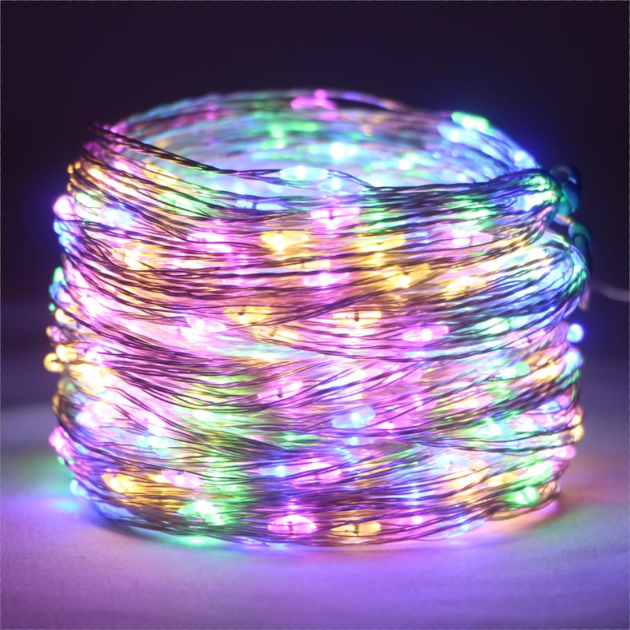 Kongdii (multicolor, 50M 500Led) 30/100/200m Led Copper Wire String Lights Street Fairy Lights Garland Led Remote Outdoor Christmas Tree Garden Wedding Party