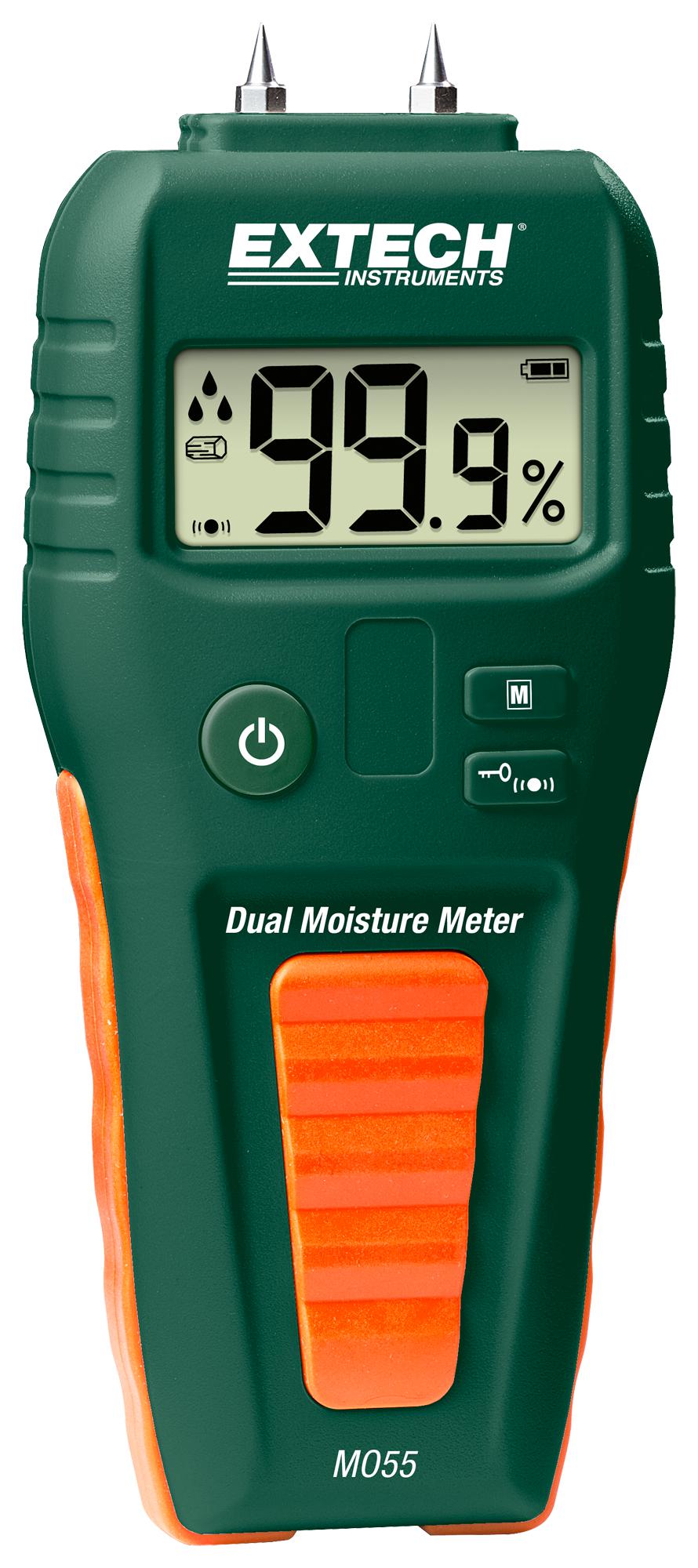 Extech Instruments Mo55 Pin & Pinless Moisture Meter, 0-99.9%