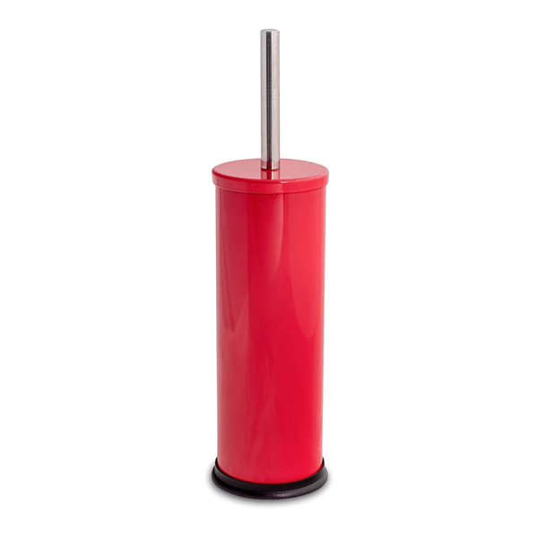 Free Standing Toilet Brush and Holder red