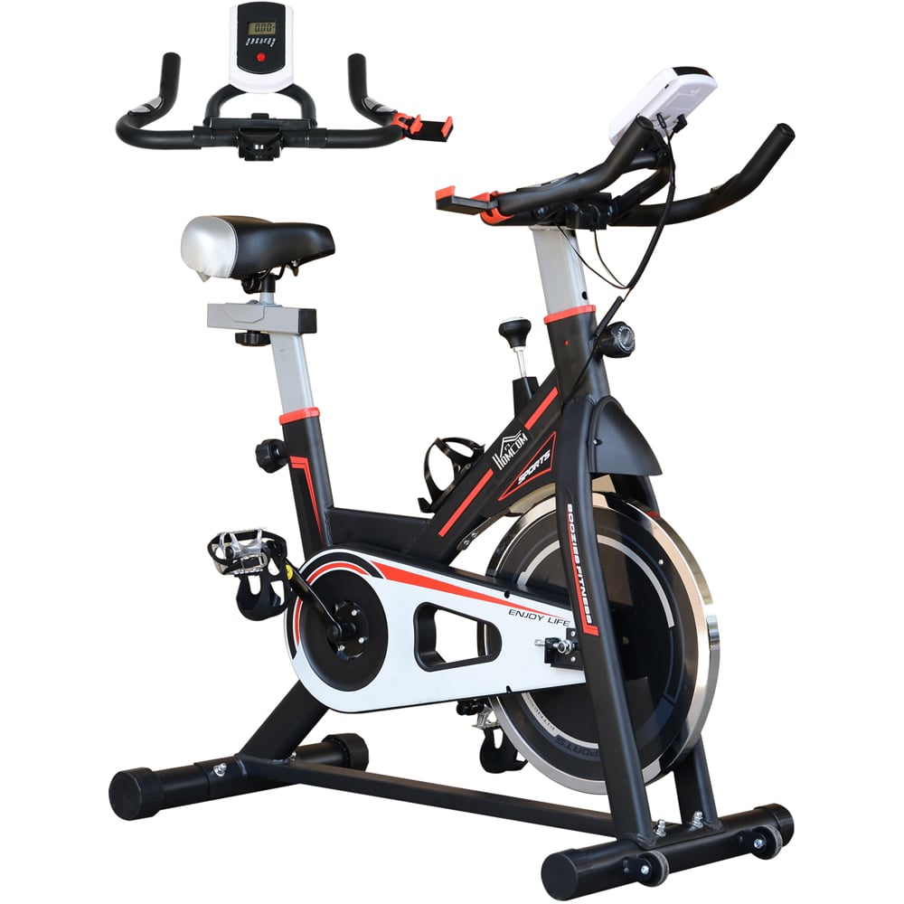 Homcom Black Belt Driven Exercise Bike