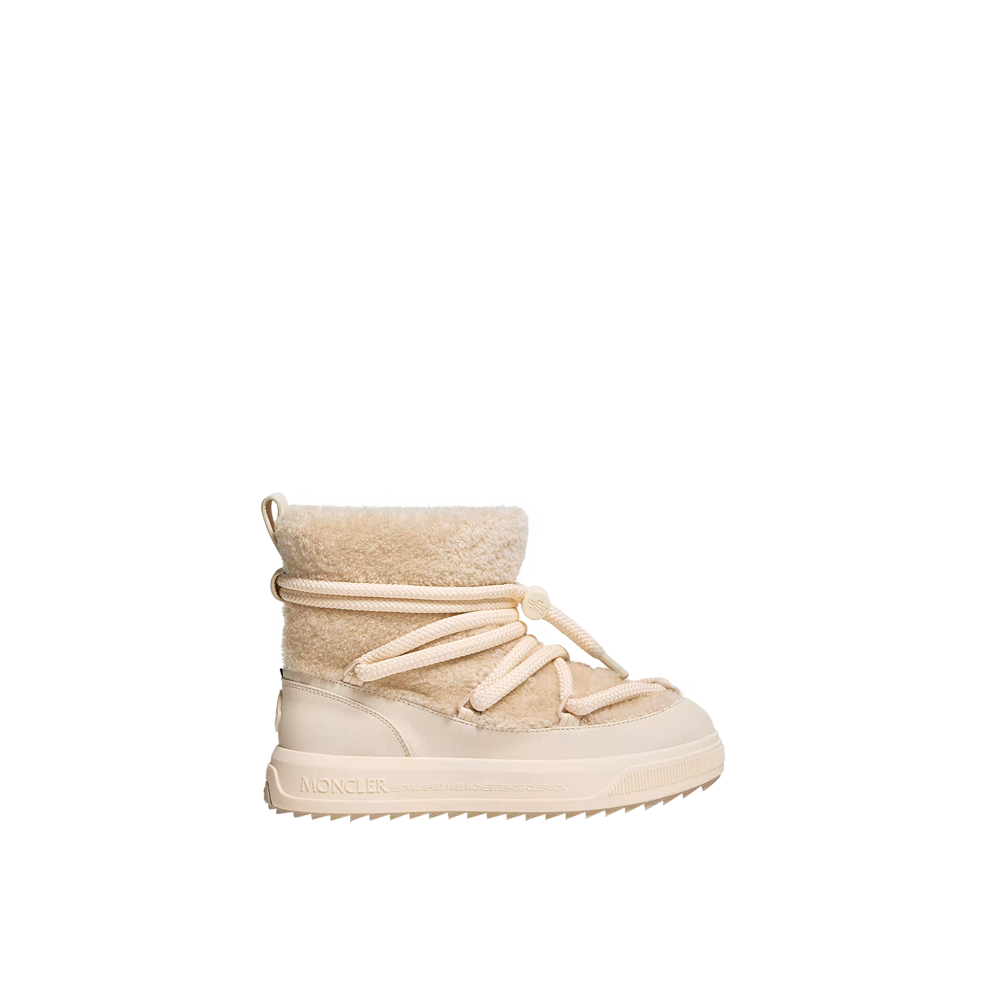MONCLER COLLECTION Stivali Da Neve Altive Mid In Teddy, Donna, Beige, Taglia: 38,5