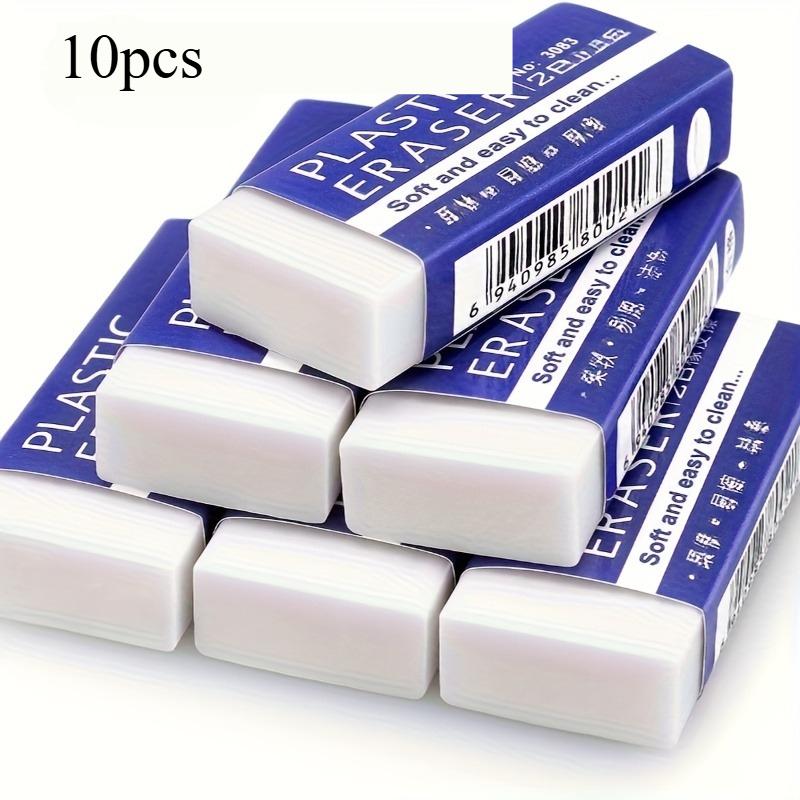 LCAuto Parts Large White Pencil Erasers | for School and Office Drawing Art