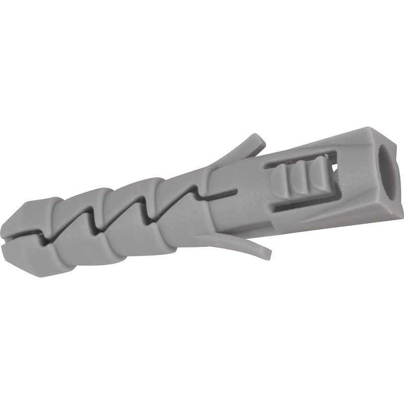 Rawlplug FIX High Performance Nylon Wall Plug 10 x 50mm (100 Pack) in Grey