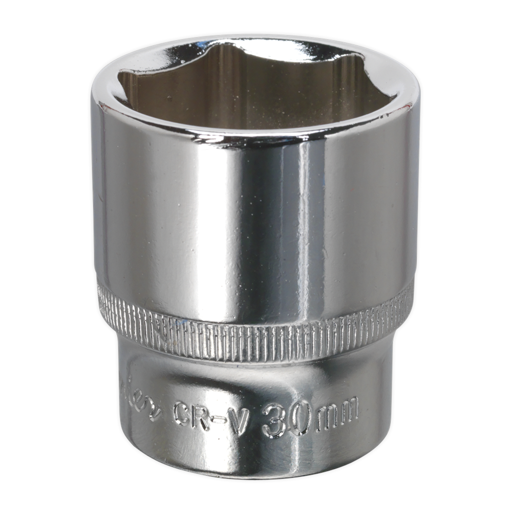 Sealey SP1230 WallDrive® Socket 30mm 1/2"Sq Drive Fully Polished