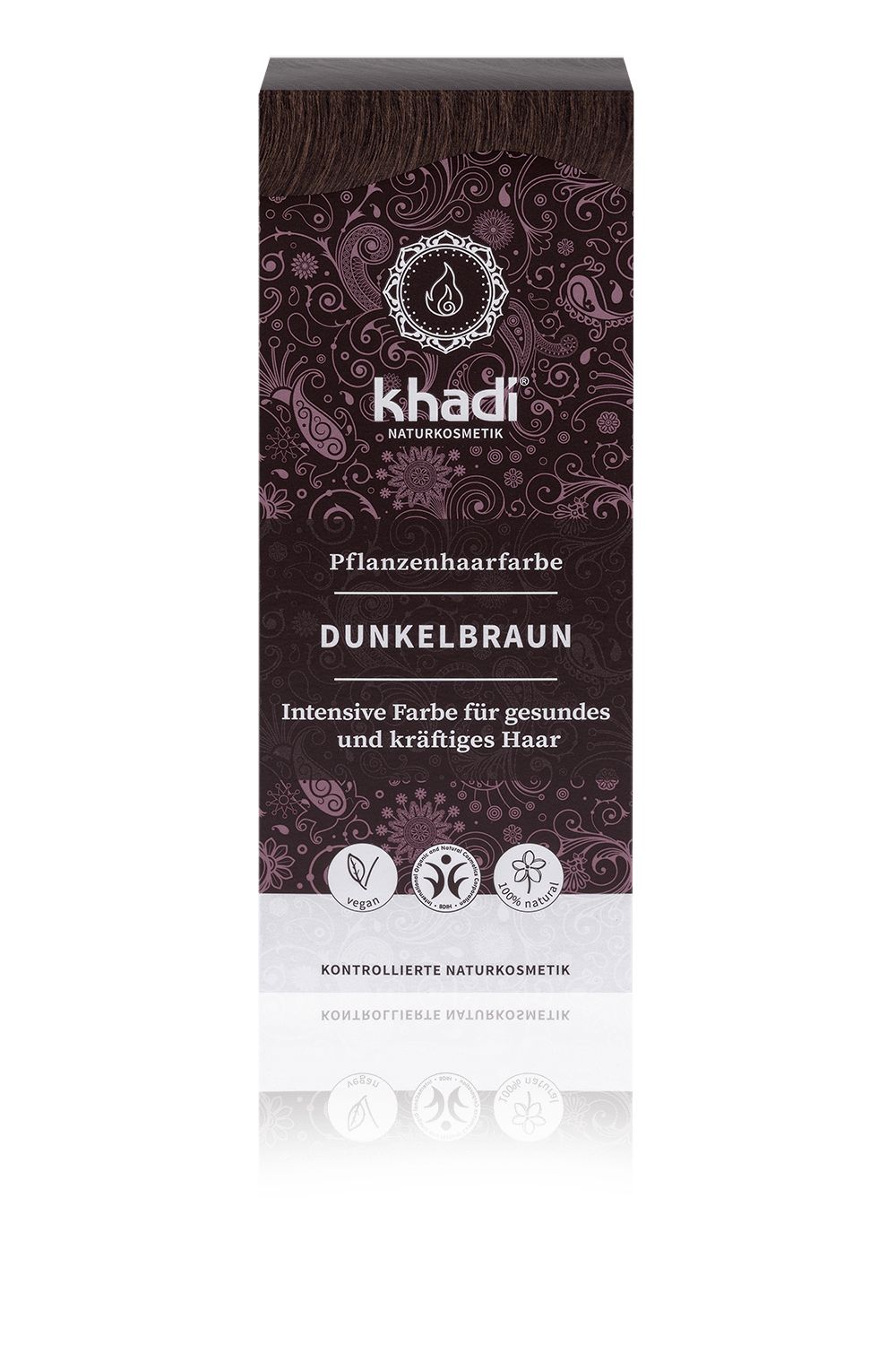Khadi Natural Permanent Hair Colour Powder in Dark Brown