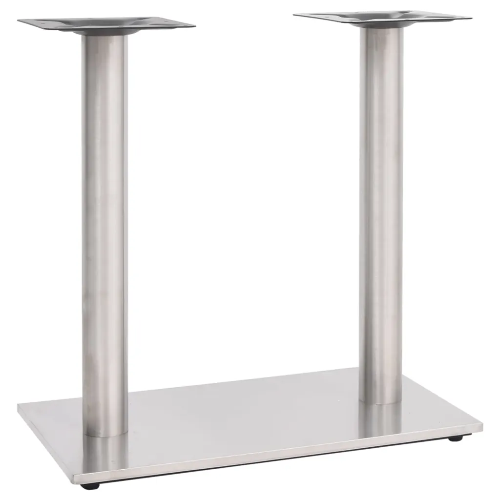VidaXL Bistro Table Leg Silver 70x40x72 cm Stainless Steel