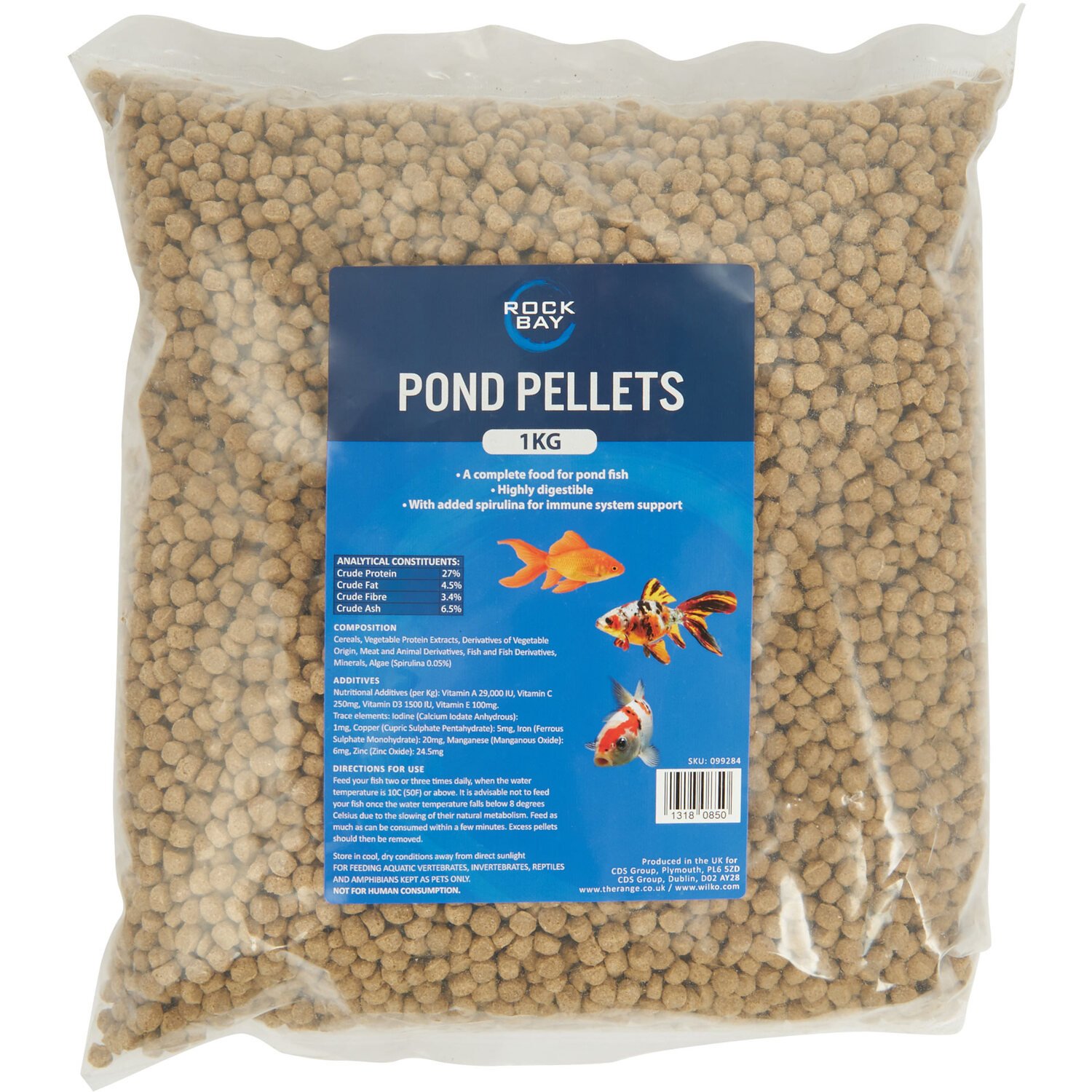 Rock Bay Pond Pellets - 1kg