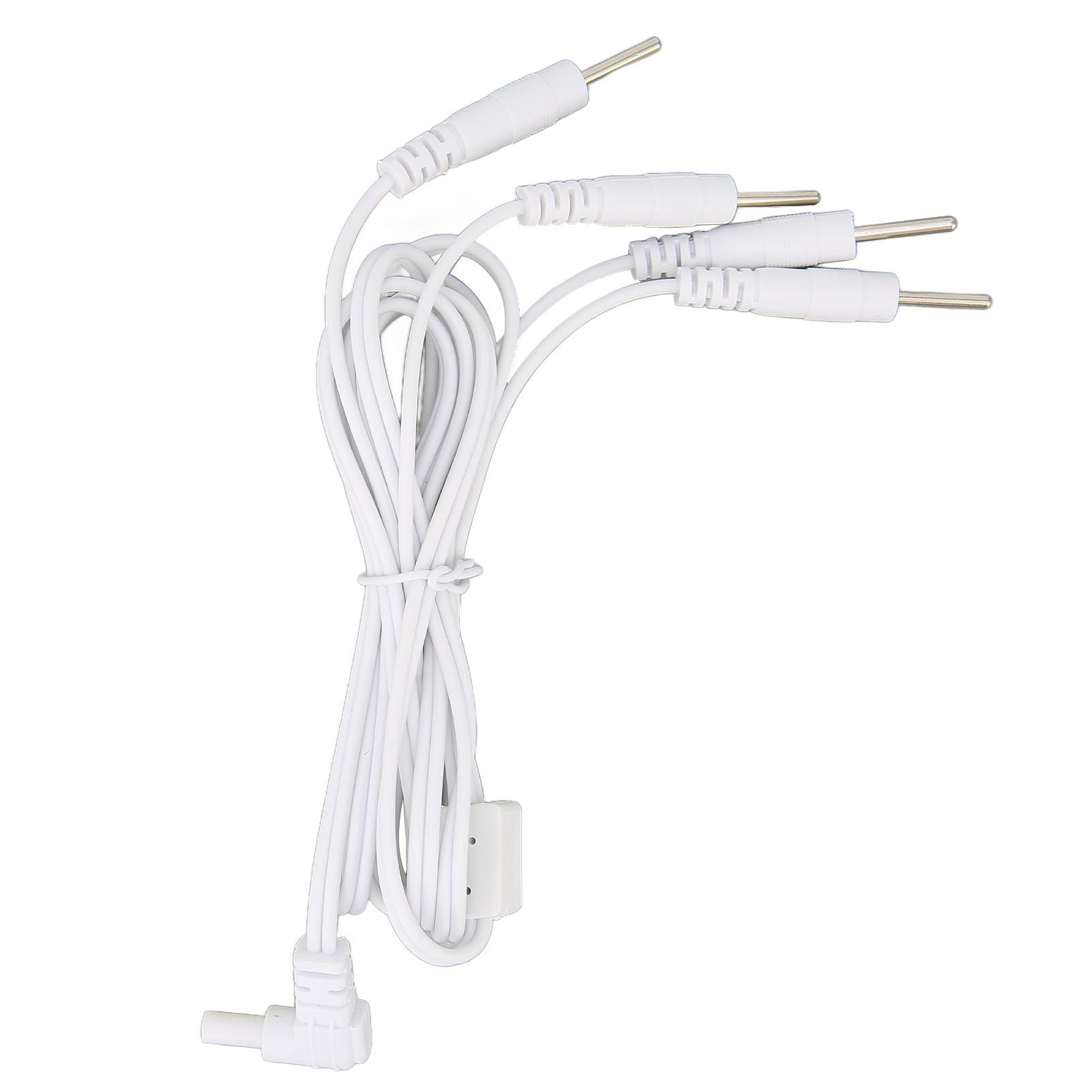GoolRC 2.35mm Electrode Heat Wires 3.94ft TENS Unit Replacement Lead Wires Connector Cables for