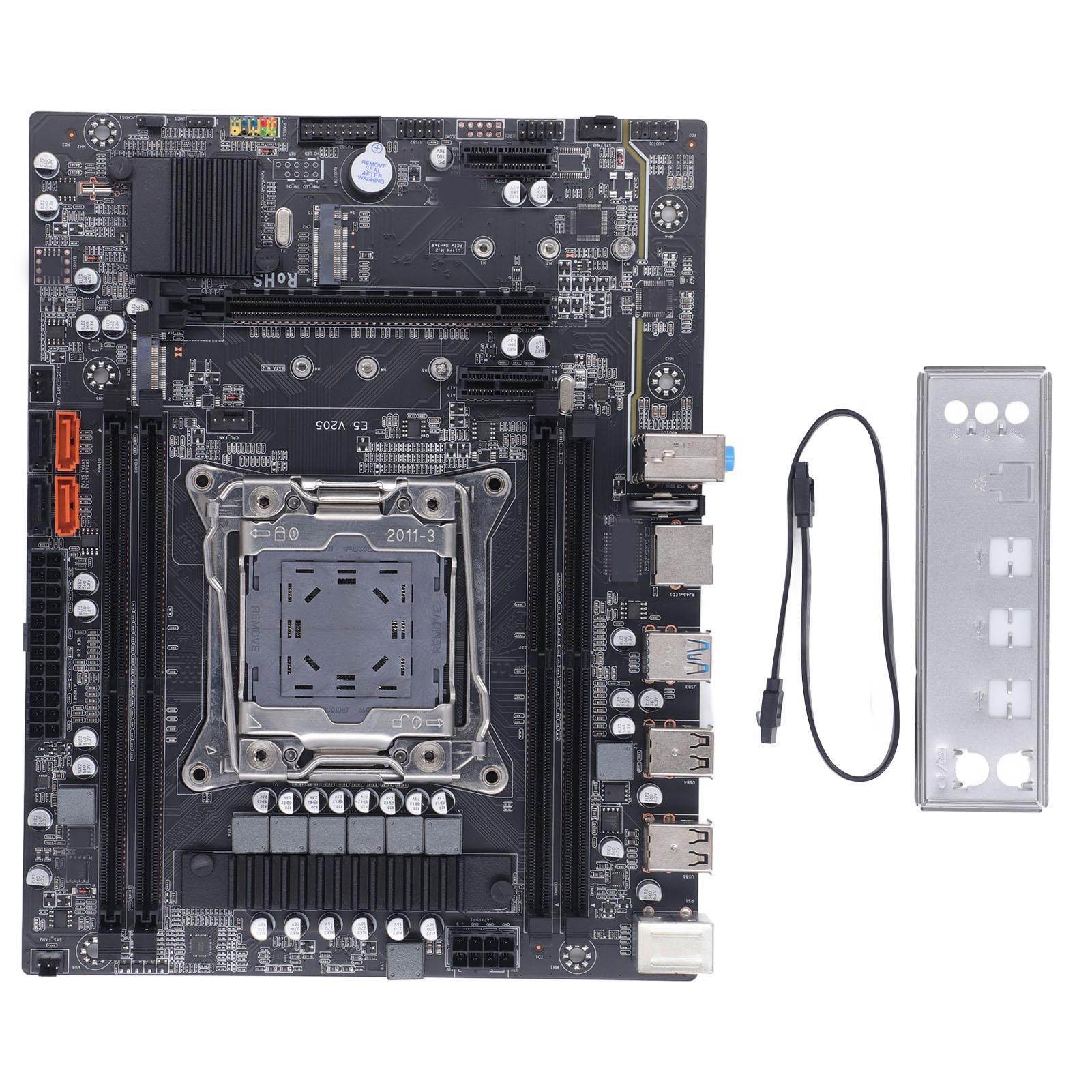 DIYelecs Computer Motherboard Lga 2011‑3 Cpu 4 Ddr4 Usb3.0 Sata3.0 Pcie M.2 Computer Mainboard Gaming