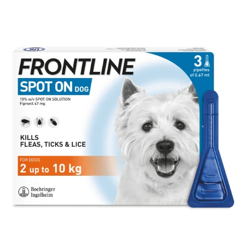 Frontline Spot On Flea & Tick Treatment Dog Small Dog (2-10kg) 1 Pipette