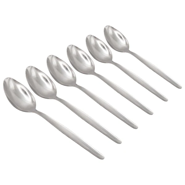 Economy Stainless Steel Dessert Spoons - 19cm - Silver / 6