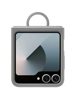 Samsung Silicone Case With Ring For Z Flip6 In Grey (ef-pf741tjegww)