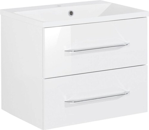 Fackelmann B.Clever 60mm Wall Mounted Single Vanity brown,white