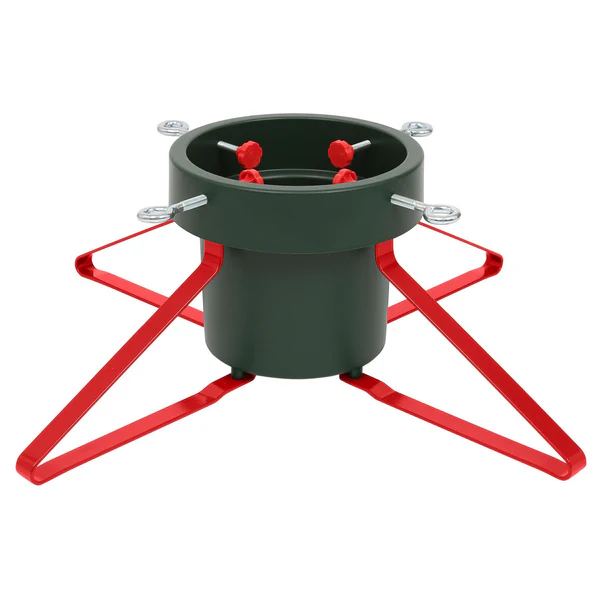 Classic Real Christmas Tree Stand - 5.5in - Green/Red