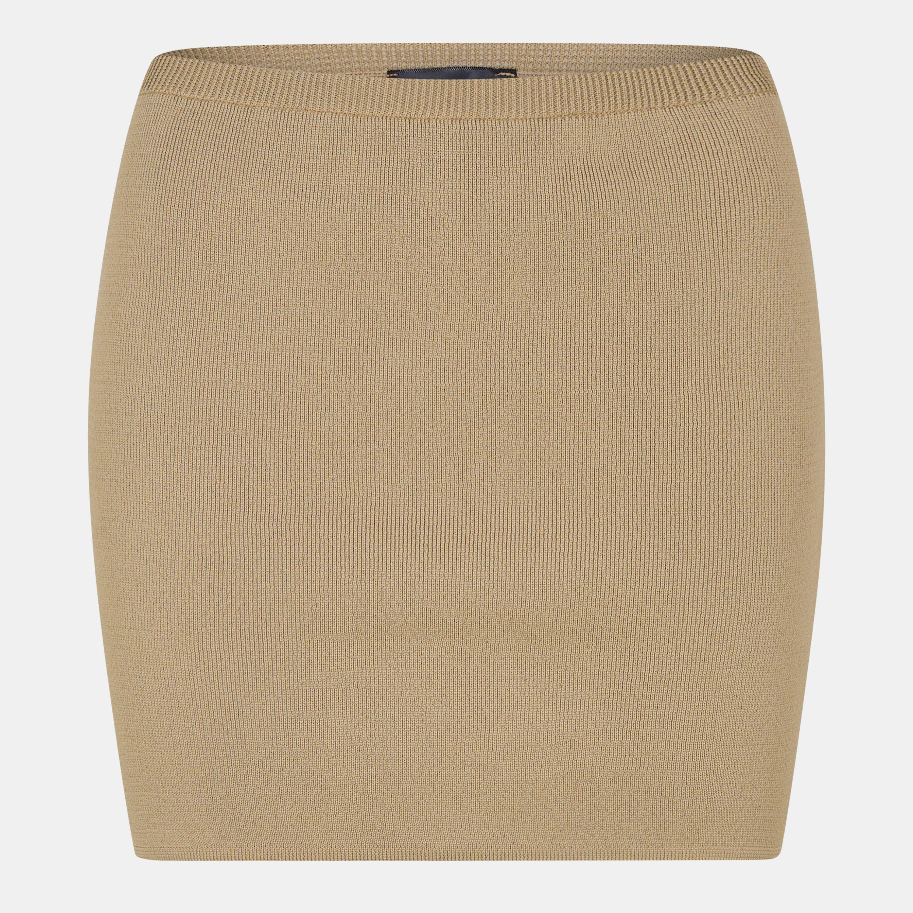 Missy Empire Mini Skirt - Beige