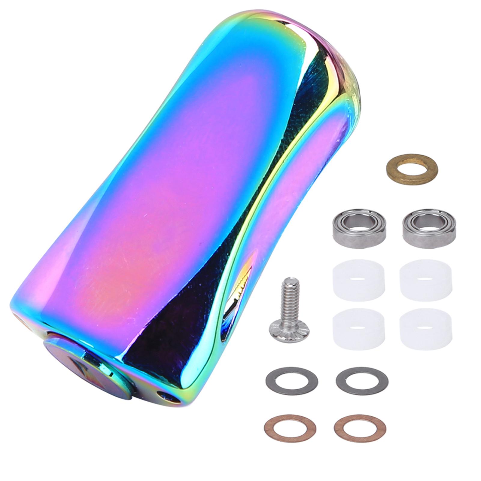 Wosawe Outdoor Sports Metal Colorful Fishing Baitcasting Wheel Rocker Arm Modification Power Knob Reel Handle