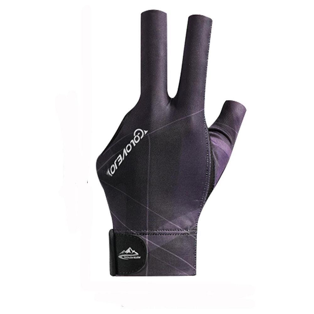 Binchi Keji Travel 1PCS Snooker Billiard Glove Spandex Left Hand Three Fingers Snooker Billiard Glove Elasticity Billiard Training Gloves