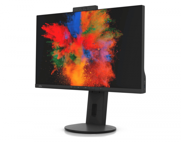 Fujitsu P2410 TS CAM Moniteur LED 60.5 cm (23.8 pouces) CEE 2021 C (A - G) 1920 x 1080 pixels Full HD 5 ms DisplayPort, HDMI™, RJ45, casque (jack 3,5 mm),