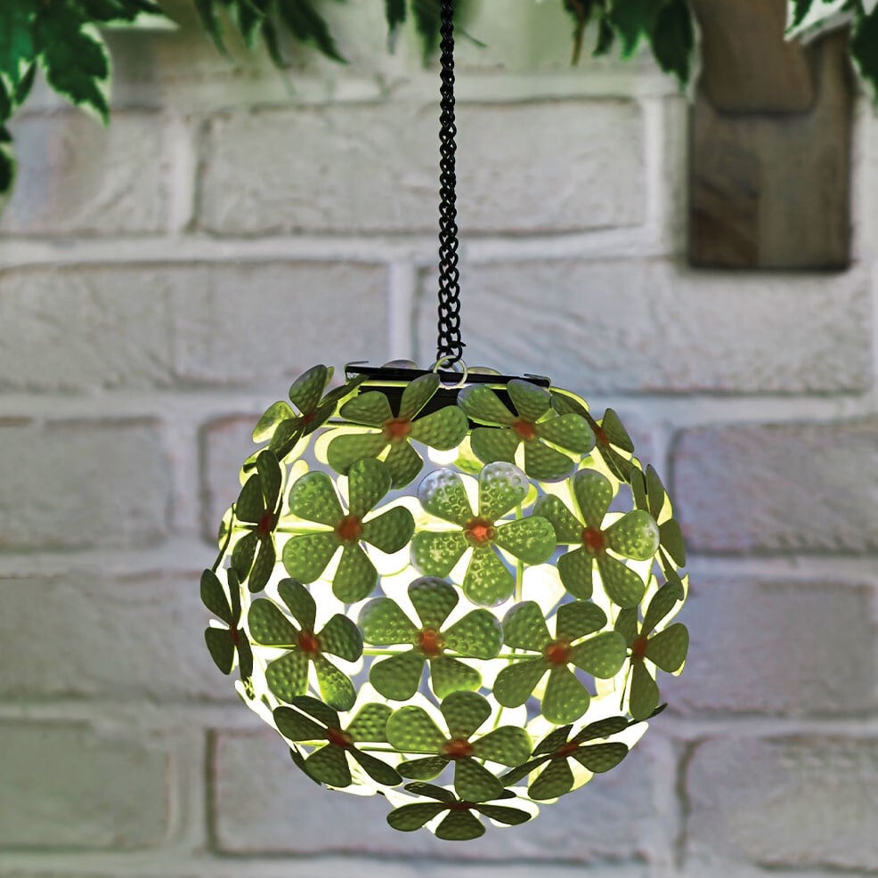 Illuminated Garden Assorted Hanging Flower Solar Light