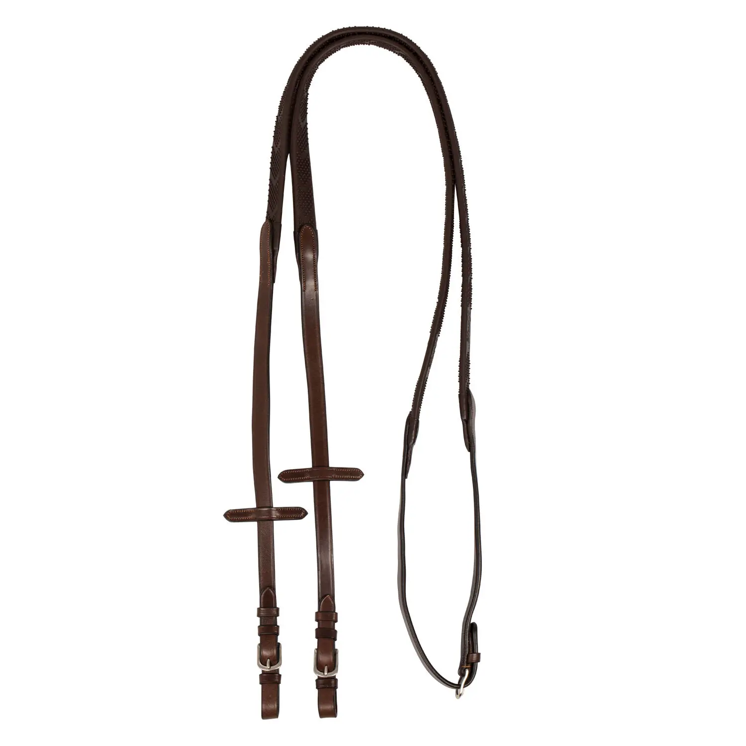 Acavallo Reins | Acavallo Pro Soft Touch Rubber Reins Colour Brown