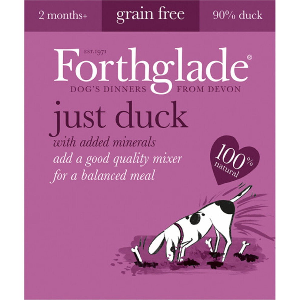 Forthglade Just Duck Grain Free Dog Food 395g x 36