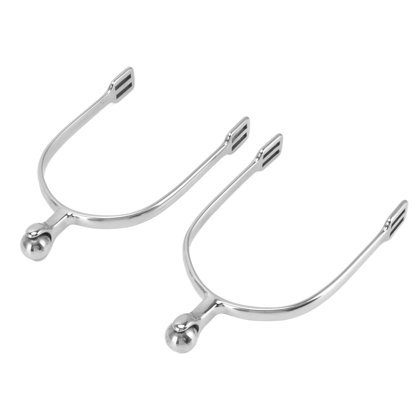 Vestidos 1 Pair Horse Spurs Stainless Steel Western Cowboy Equestrian Boot Spurs for Horse Training Riding