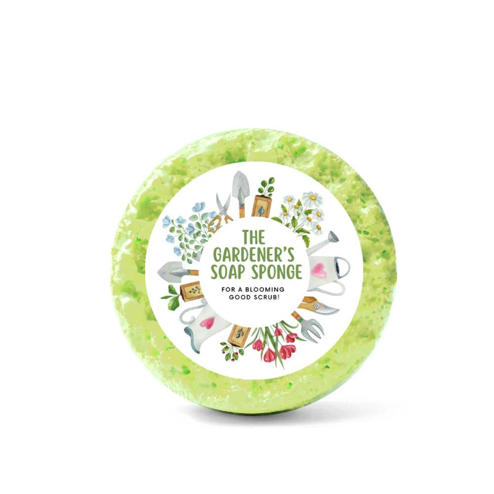 Emily Victoria Candles Triple Butter Shower Soap Sponge The Gardener's One Lime & Mandarin