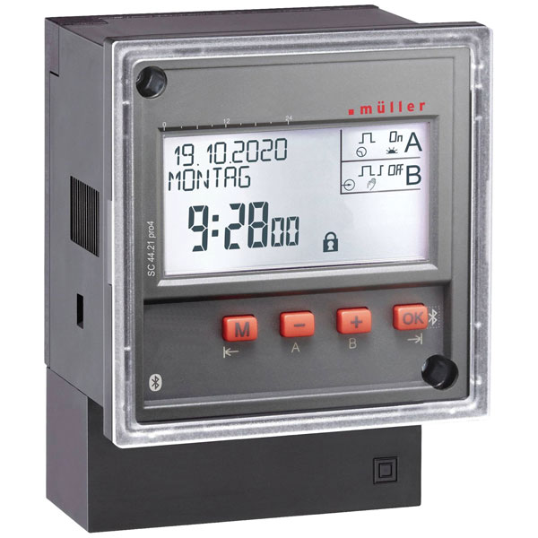 Müller Muller Digital DIN Rail Time Switch 230 V ac, 2-Channel