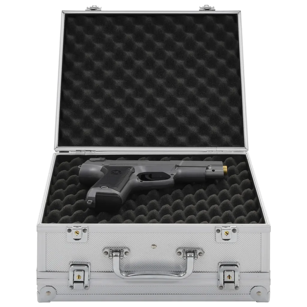 VidaXL Gun Case Aluminium ABS Silver