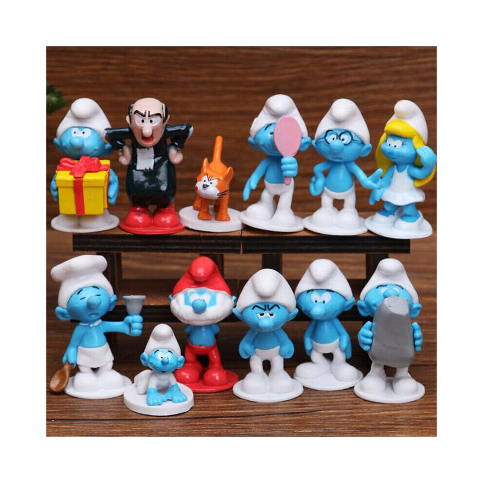 Unbranded 12pcs Elves Smurfette Figures Action Figure Toy