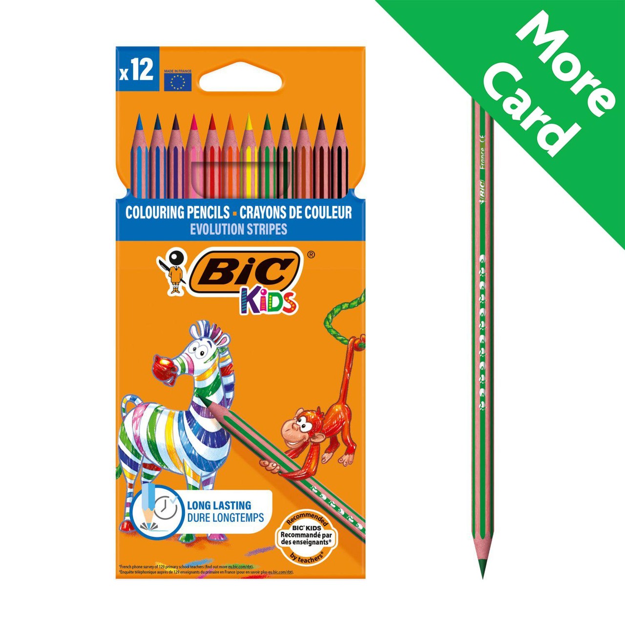 Bic Kids Colouring Pencils Stripe