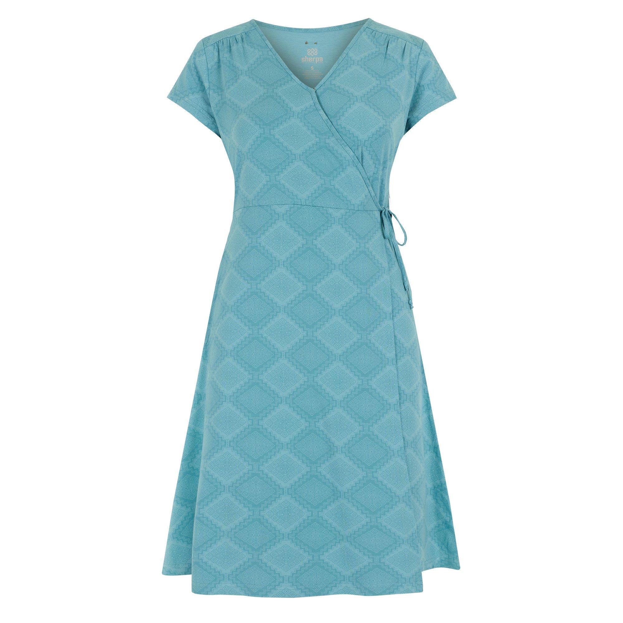 Women's Sherpa Adventure Padma Wrap Dress - Blue - Size S - Dresses & Skirts