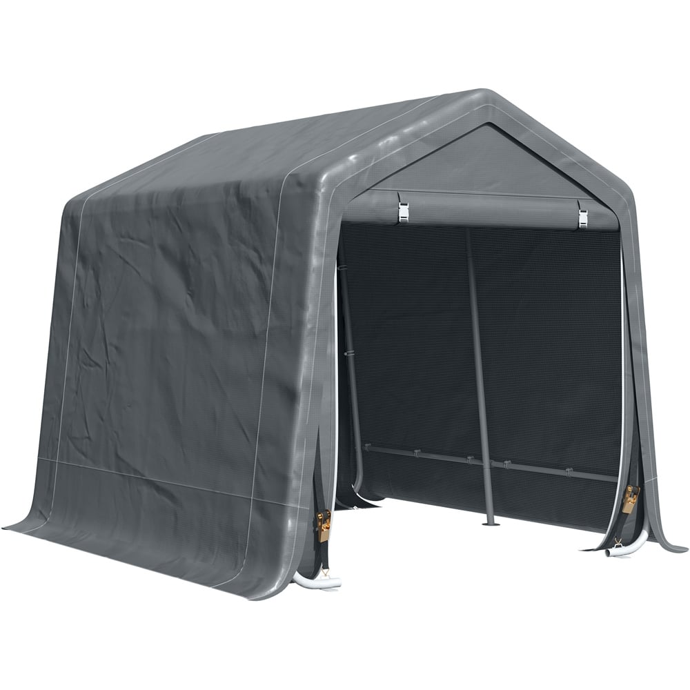 Outsunny Garden Storage Tent Dark Grey