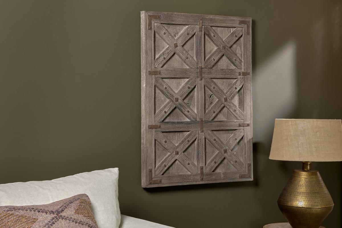 Nkuku - Lemba Wire Basket - Grey & Wicker