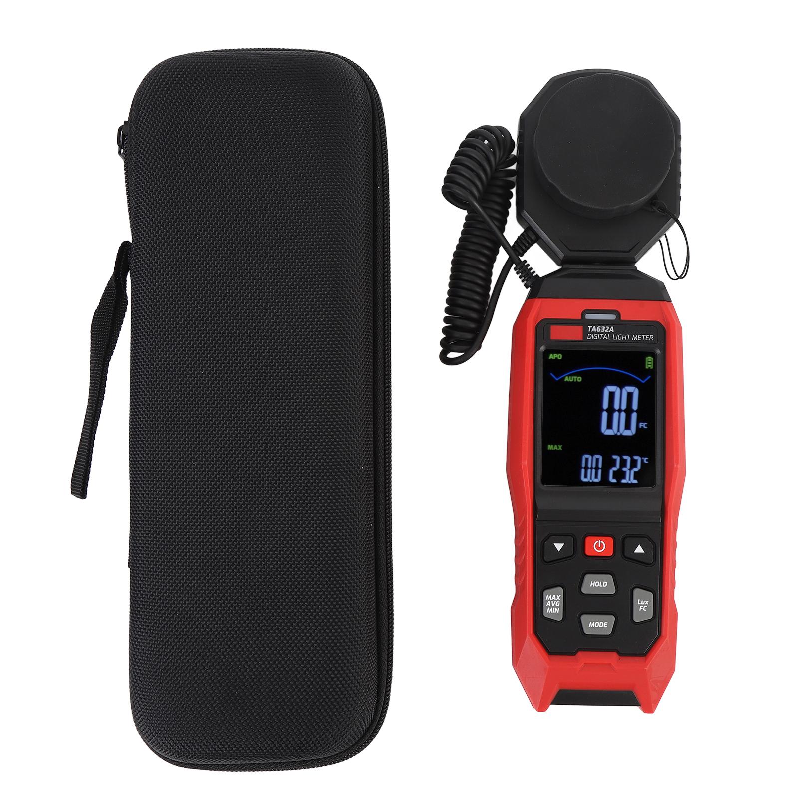 DIYelecs Digital Light Meter 200000 Range Detachable 360 Degree Rotatable Probe Sound and Light Prompt
