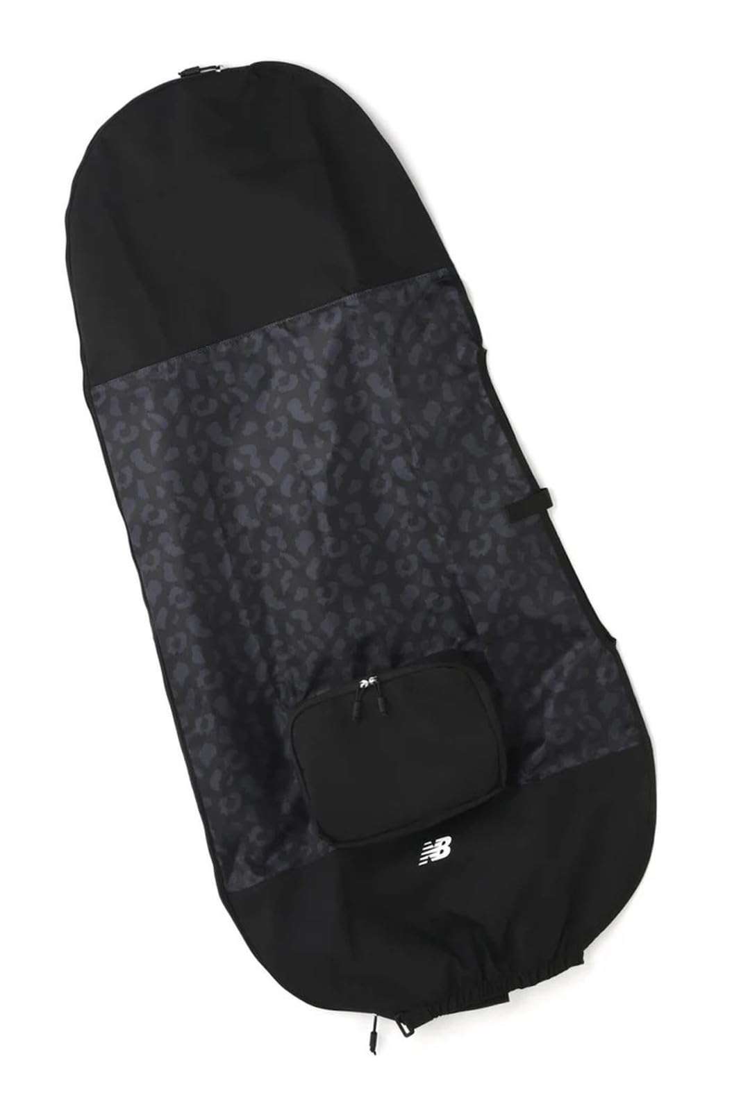 Golf Travel Cover Double with caddy bags up to Delivery [New Balance] [Leopard Check] (Compatible 9.5 inches) / / 012-5184509 010_Black
