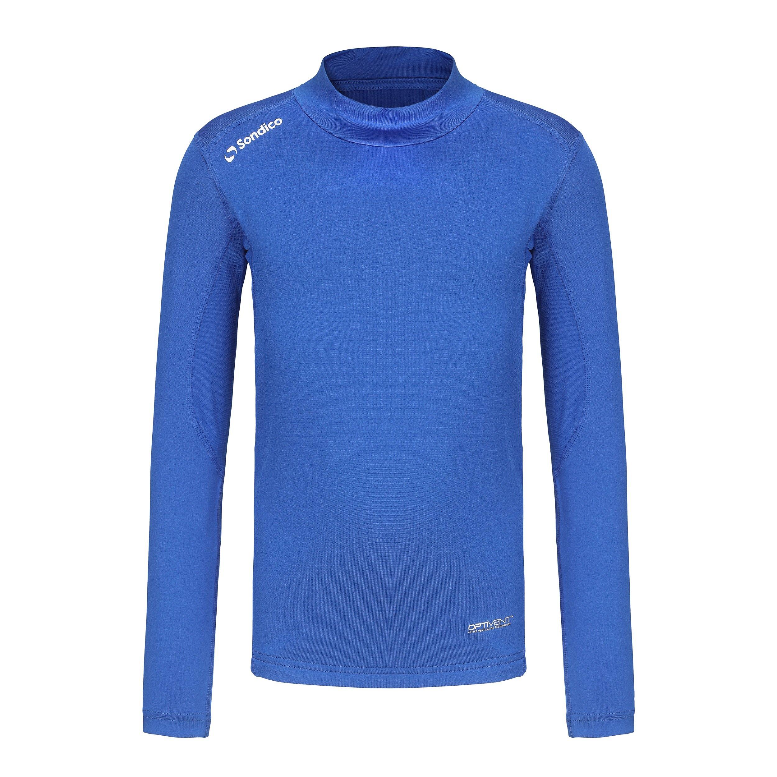 Sondico Mock Neck Baselayer Juniors - Blue