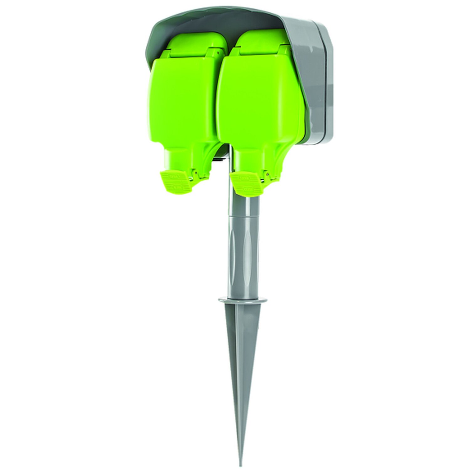 IP54 2 Gang Garden Spike Extension 10m