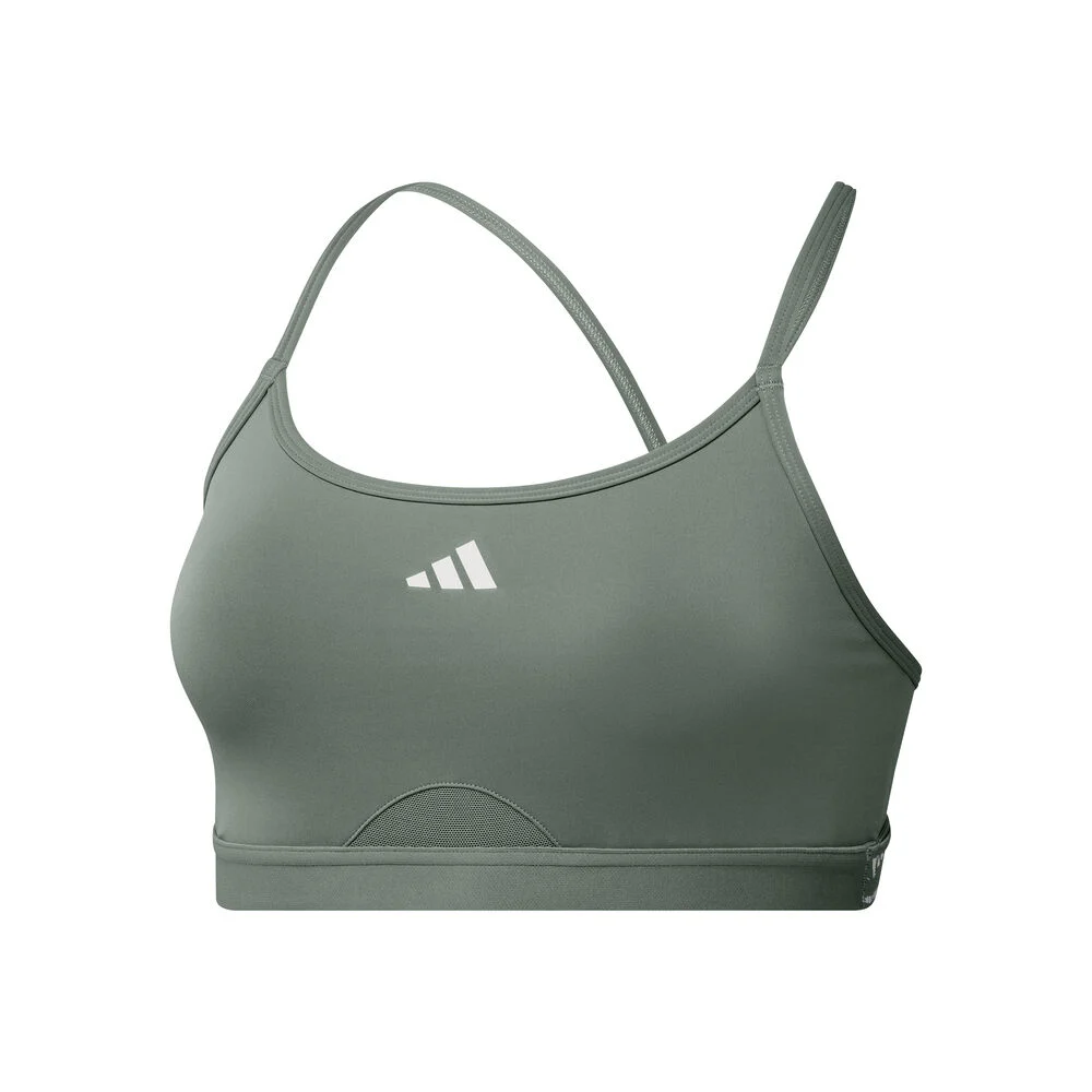 Adidas Aeroreact 3Stripes Sports Bras Women sage
