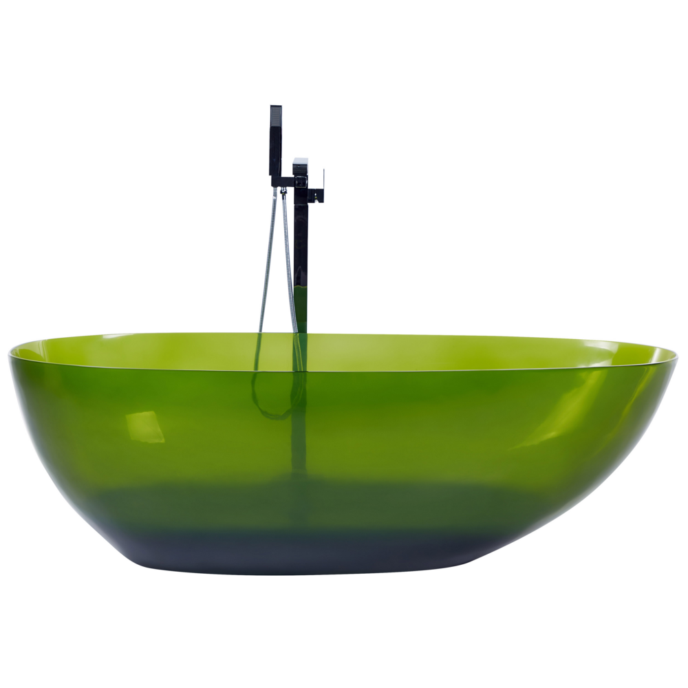 Beliani Freestanding Bath 1690 X 780 mm Green Blancarena