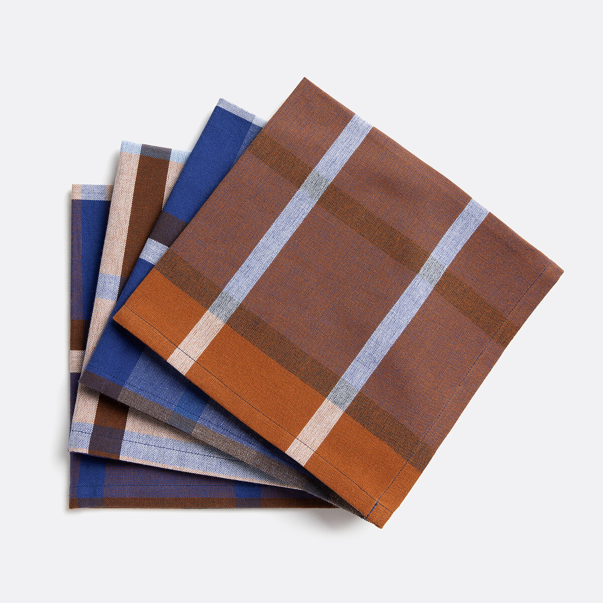 La Redoute Interieurs Set of 4 Selwyn Napkins in Checked Cotton