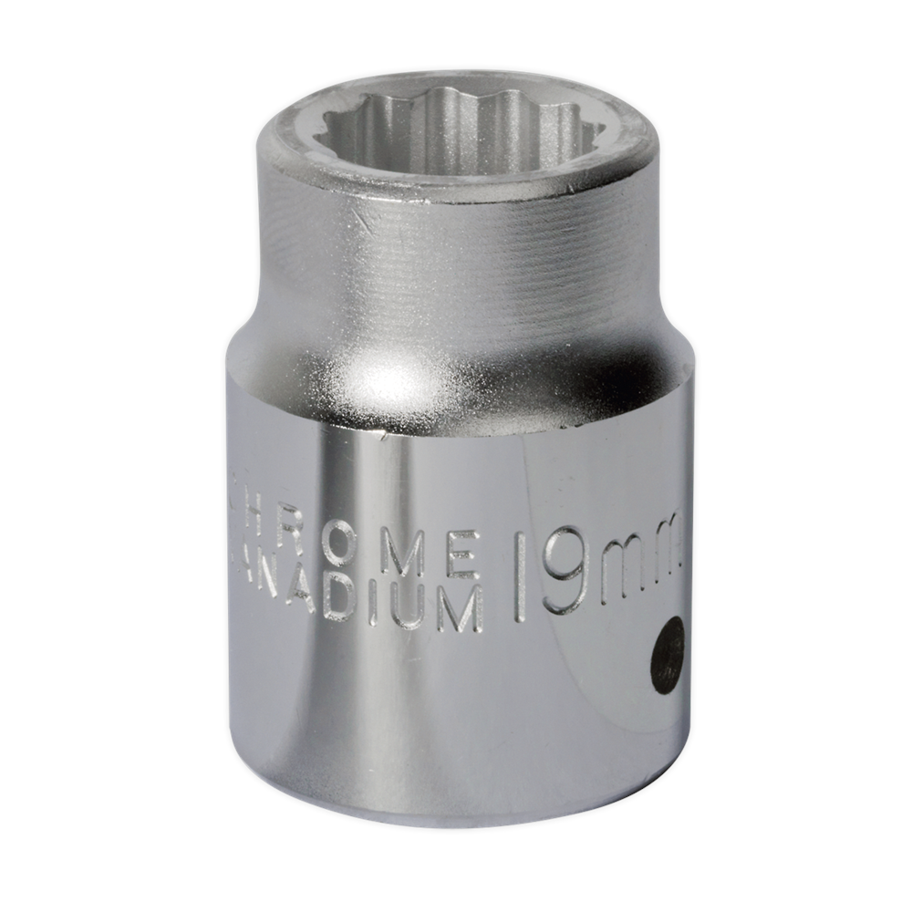 Sealey S34/19 WallDrive® Socket 19mm 3/4"Sq Drive