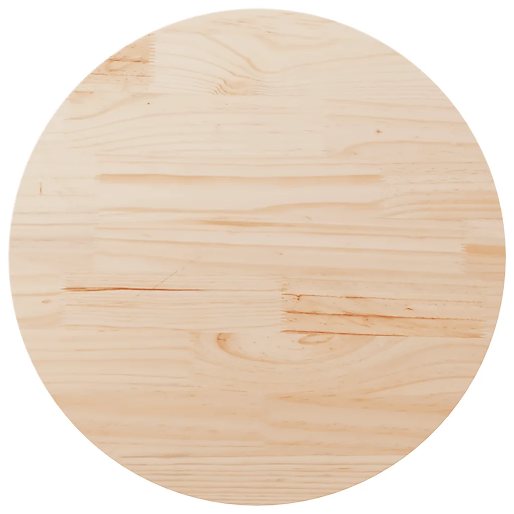 VidaXL Table Top Ø90x2.5 cm Solid Wood Pine