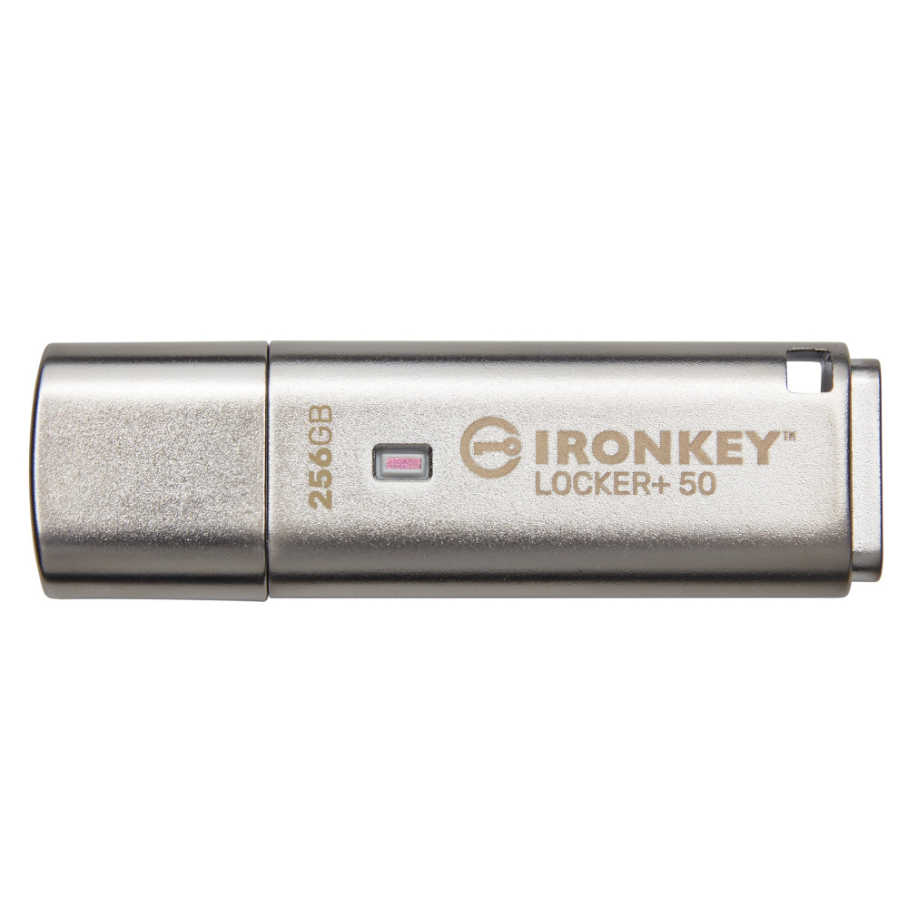 Kingston Technology IronKey Locker+ 50 USB flash drive 256GB USB 3.2 Flash Drive - Silver