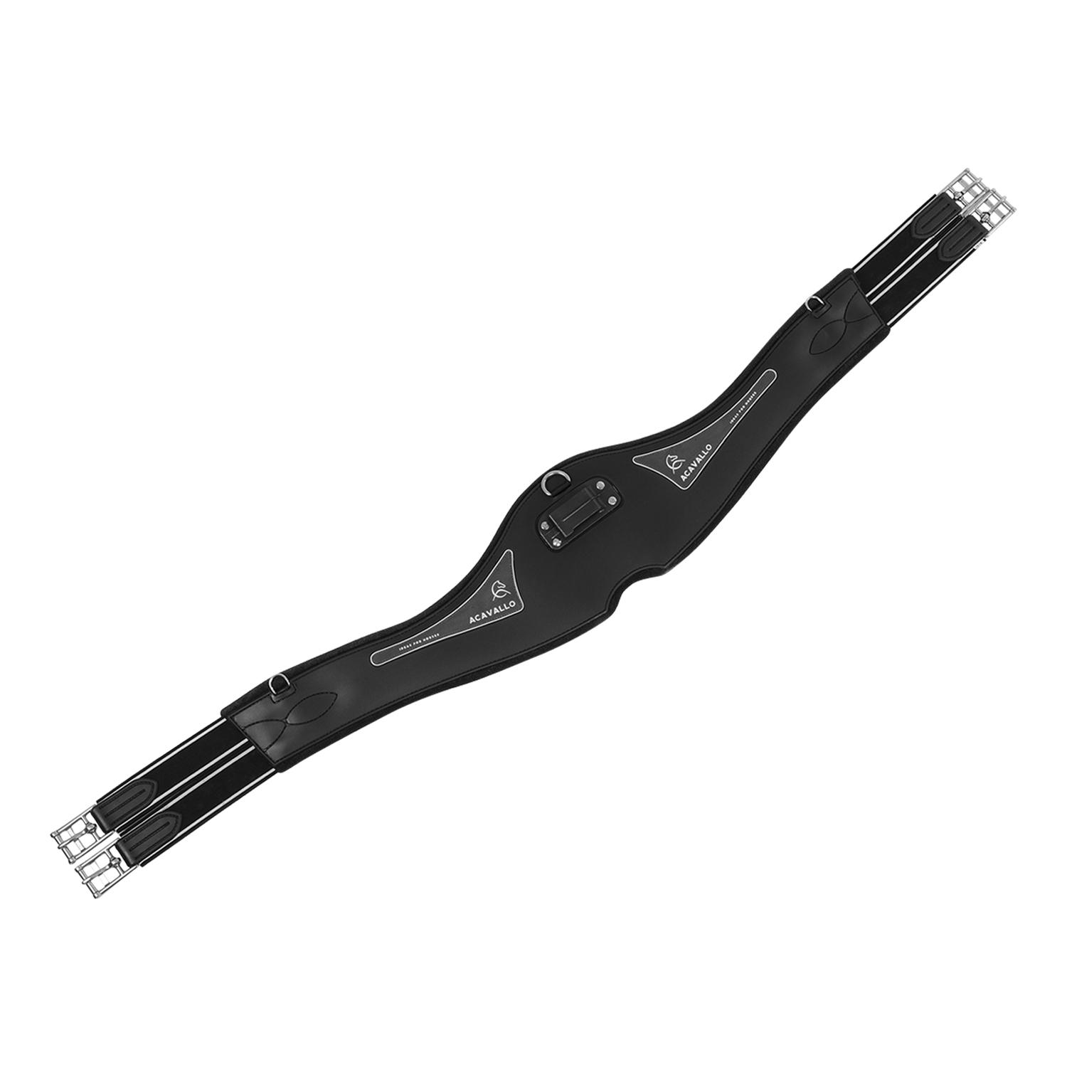 Acavallo Girths | Acavallo Gel and PVC Anatomic Girth Long Colour Black Size 46" (115cm)